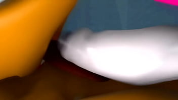 Rogue gets fucked by blaze in the bathroom