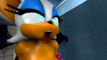 Rogue gets fucked by blaze in the bathroom