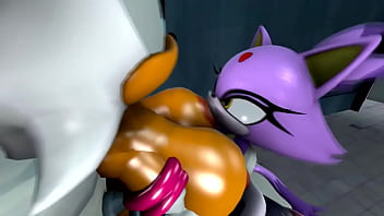 Rogue gets fucked by blaze in the bathroom