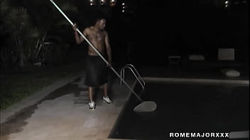 Luckiest pool guy rome major fucks & facializes pawg valerie rose