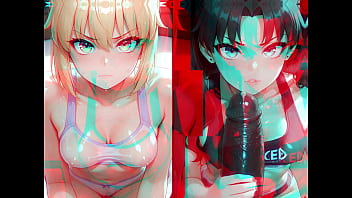 Fate babes black vs white cocks ai