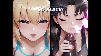 Fate babes black vs white cocks ai