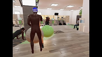 A novinha pediu por um negão na academia e conseguiu