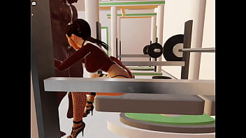 A novinha pediu por um negão na academia e conseguiu