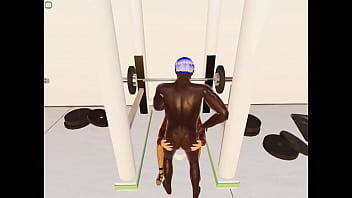 A novinha pediu por um negão na academia e conseguiu