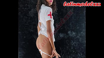 Sexy nurse photoshoot enjoy nice pussy and ass