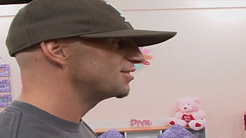 Blonde teen takes a huge cock until her face is covered in cum