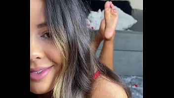 She smiles while you get off to her soles