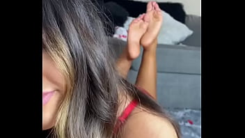 She smiles while you get off to her soles