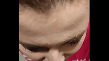 A stranger cums in my mouth in a shopping mall toilet