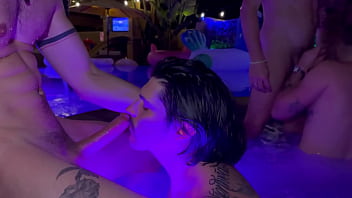 ️slippery when wet ️the first night at casamaxxx we decided to relax in the hot boys will boys