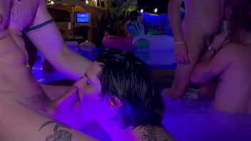 ️slippery when wet ️the first night at casamaxxx we decided to relax in the hot boys will boys