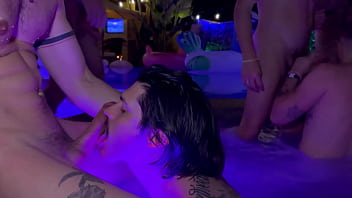 ️slippery when wet ️the first night at casamaxxx we decided to relax in the hot boys will boys