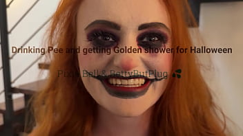Halloween pee drink and golden shower
