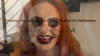 Halloween pee drink and golden shower