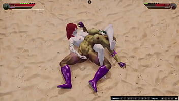 Jennifer vs neri nf3d female sex femdom combat arena