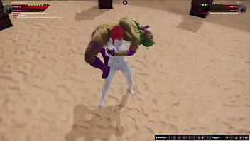 Jennifer vs neri nf3d female sex femdom combat arena