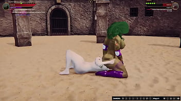 Jennifer vs neri nf3d female sex femdom combat arena