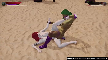 Jennifer vs neri nf3d female sex femdom combat arena