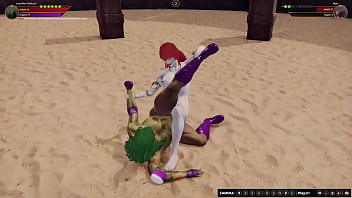 Jennifer vs neri nf3d female sex femdom combat arena