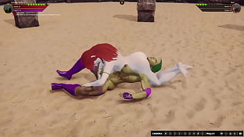 Jennifer vs neri nf3d female sex femdom combat arena