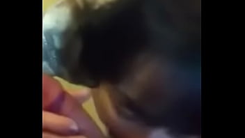 Getting dick sucked by brunette hottie