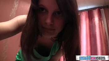 Skinny brunette teen gf liona teasing