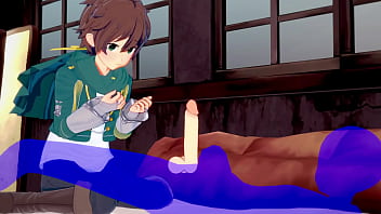 Konosuba Yaoi Kazuma Blowjob thumbnail