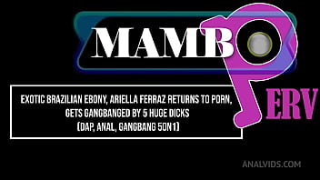 Exotic brazilian ebony ariella ferraz returns to porn gets gangbanged by 5 huge dicks dap anal gangbang 5on1 0% pus