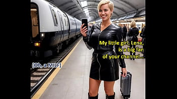 Beautiful Blond Milf In A Leather Uniform Fucked In A Night Train Ai Illustrated Leather Porn Dream thumbnail