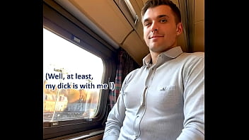 Beautiful blond milf in a leather uniform fucked in a night train ai illustrated leather porn dream