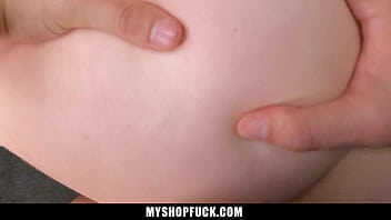 Teen takes out an item from under her dress and tries to hide it in a drawer myshopfuck Teen takes out an item from under her dress and tries to hide it in a drawer myshopfuck