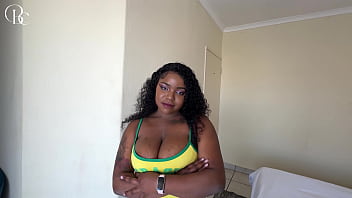 Fucked my busty black step sister through a hole in her booty shorts