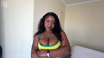 Fucked my busty black step sister through a hole in her booty shorts