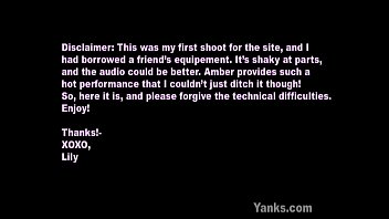 Small breasted amber masturbating