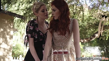 Sensual lesbo hot babes eating pussy and rub h their bush outdoor Sensual lesbo hot babes eating pussy and rub h their bush outdoor