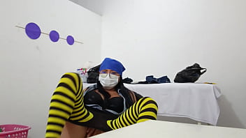 Sexy girl dancing alone strips naked touching her pussy showing everything – hot amateur