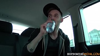 Adorable Twink Threesome Banged In Van thumbnail