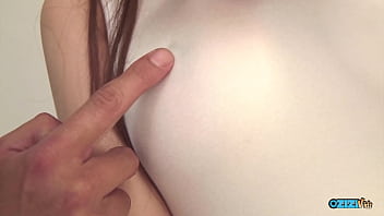 This woman was engaged with two men who were touching her and performing oral sex on her