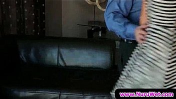 Sexy wet blowjobs and handjobs from nuru massage 20