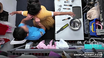 Thick housewife zoey foxx gets caught stealing by officer tony marzo