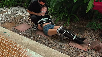 I punish her by tickling her sexy feet