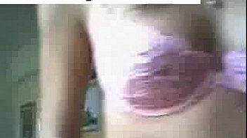 Brunette tape facing cam removes on webcam entertaining through dildo