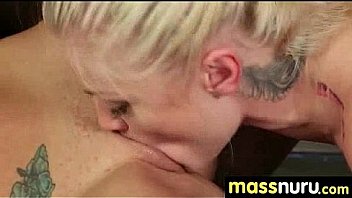 Slippery nuru massage for lucky dude 7