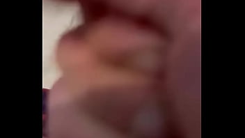 Jerking off with big cum shot