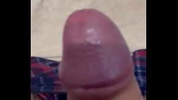 Jerking off with big cum shot