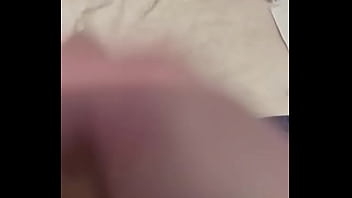 Jerking off with big cum shot