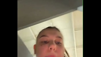 Natural tits bouncing so hot in gym