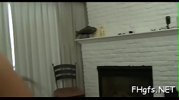 Naughty chick getting stuffed