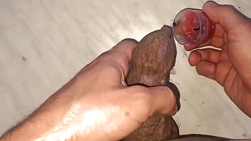 I drip wax onto my long tattooed foreskin which makes me aroused and my penis gets hard